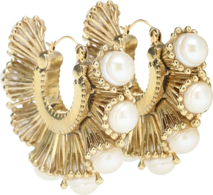 Ellery Nobel pearl hoop earrings