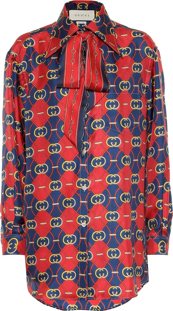 Gucci Printed silk shirt
