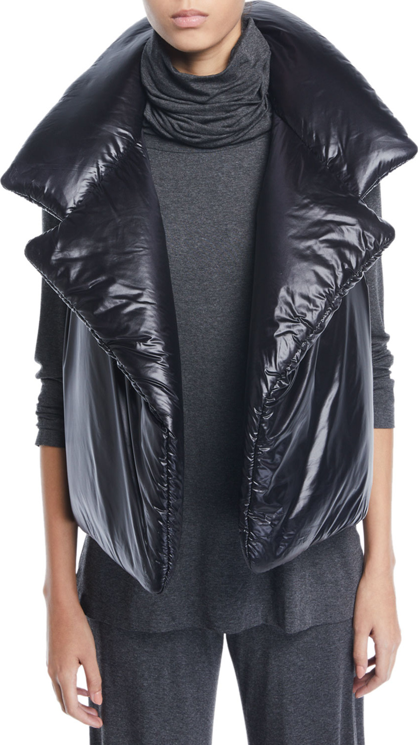 Norma Kamali Sleeping Bag Open-Front Puffer Vest