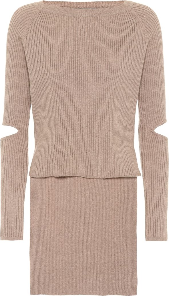 LIVE THE PROCESS Cut-out cashmere-blend sweater