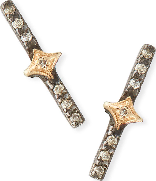 Armenta New World Crivelli Bar Stud Earrings