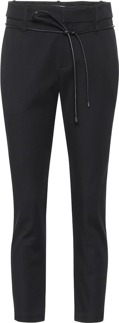 Brunello Cucinelli High-rise slim stretch-cotton pants