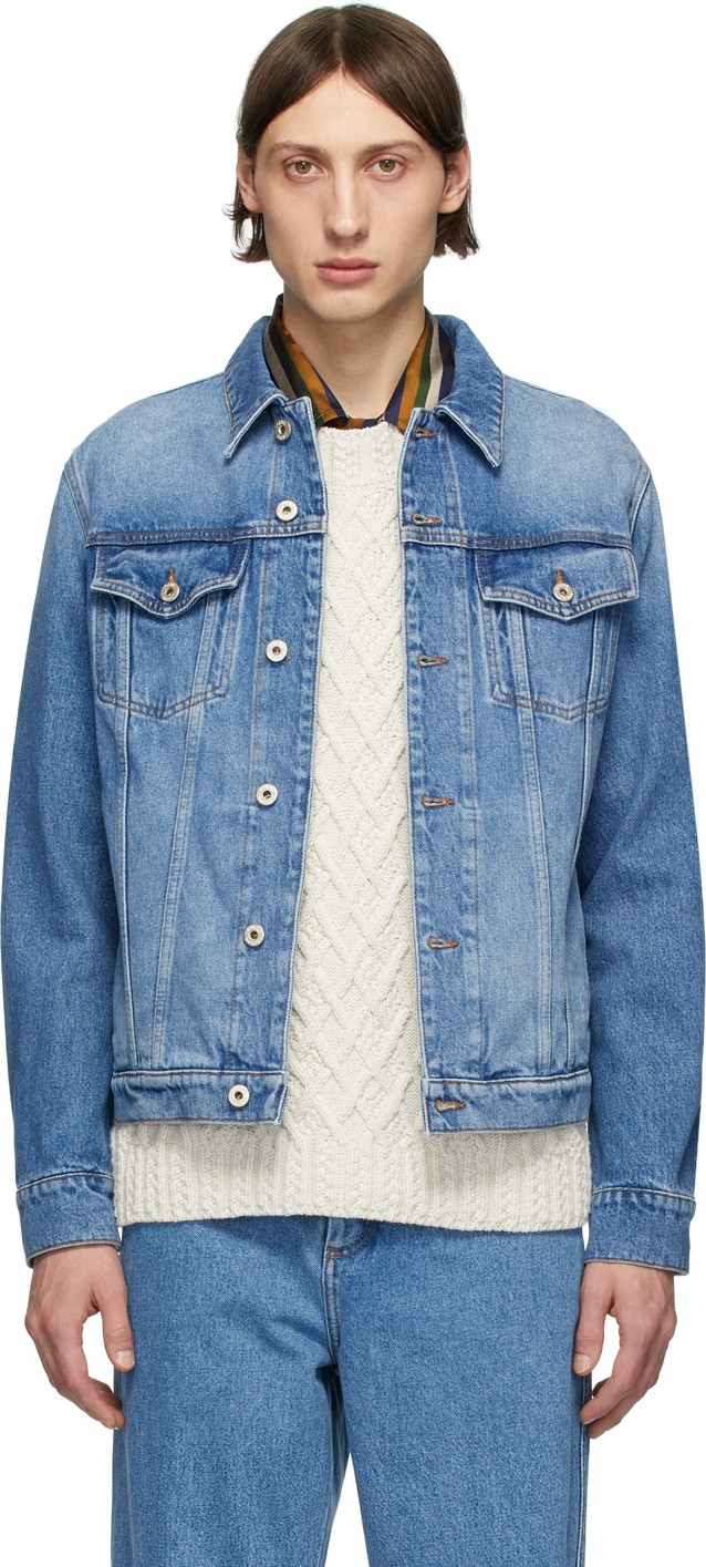 LOEWE Blue Denim Anagram Jacket