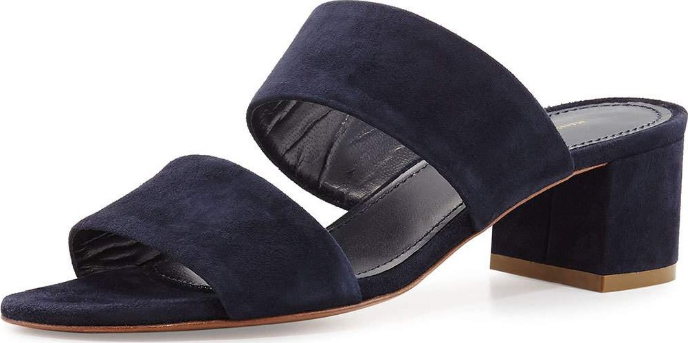 Mansur Gavriel Suede Two-Strap Sandals