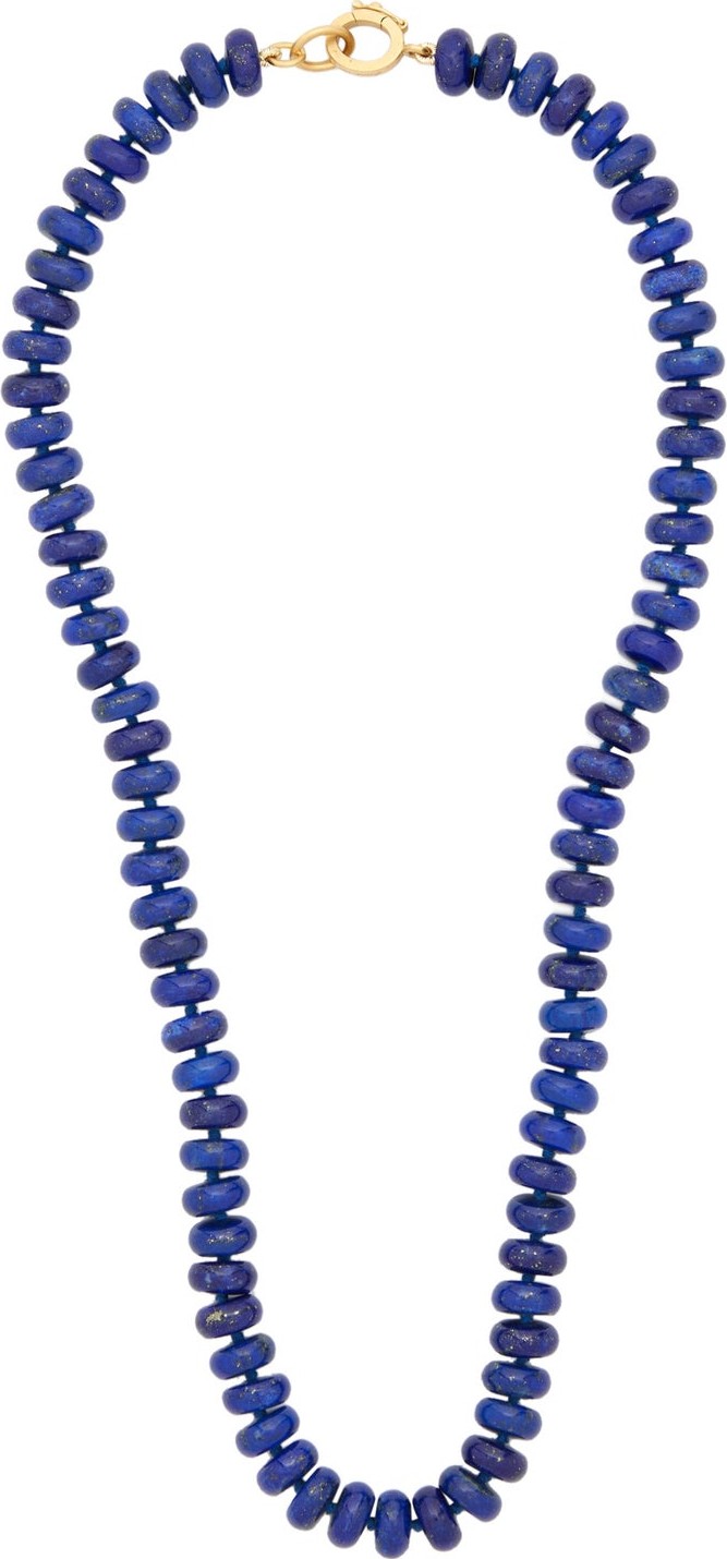 Irene Neuwirth Beaded lapis & 18kt gold necklace