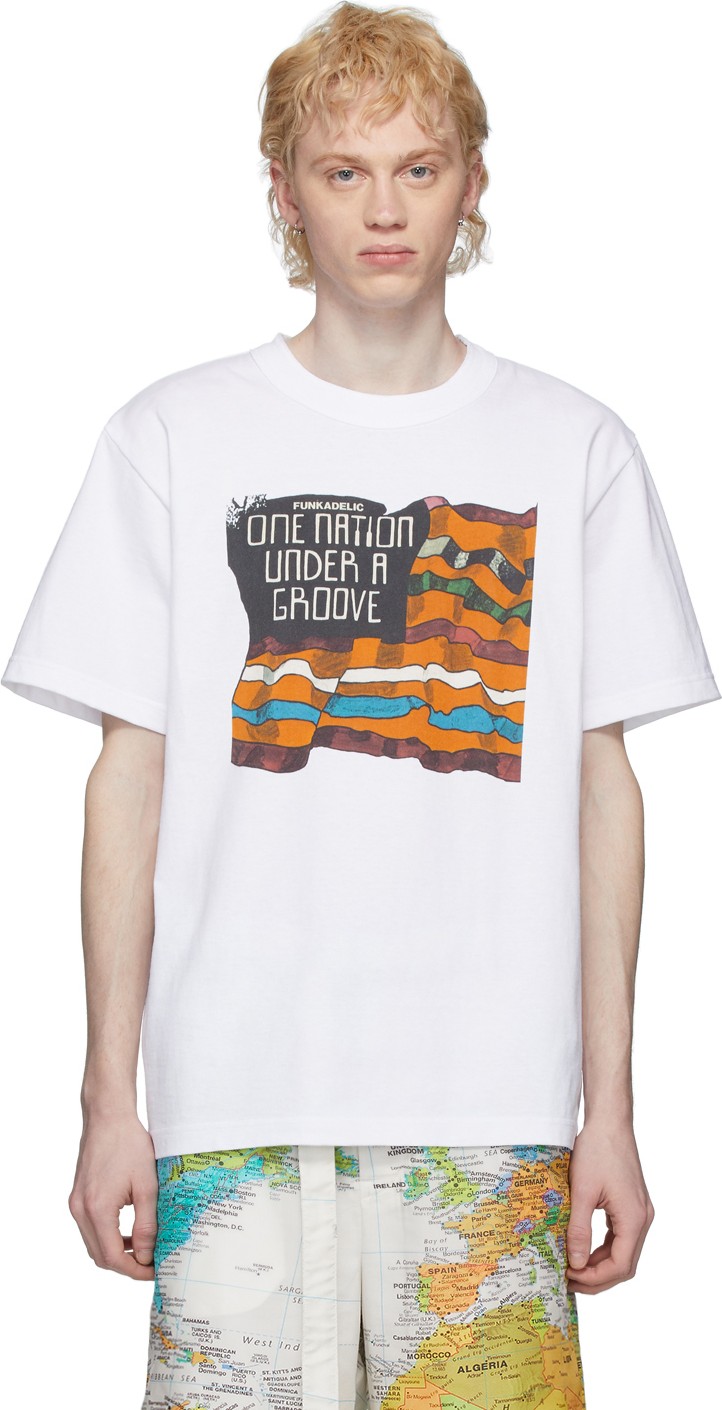 Sacai White Funkadelic T-Shirt