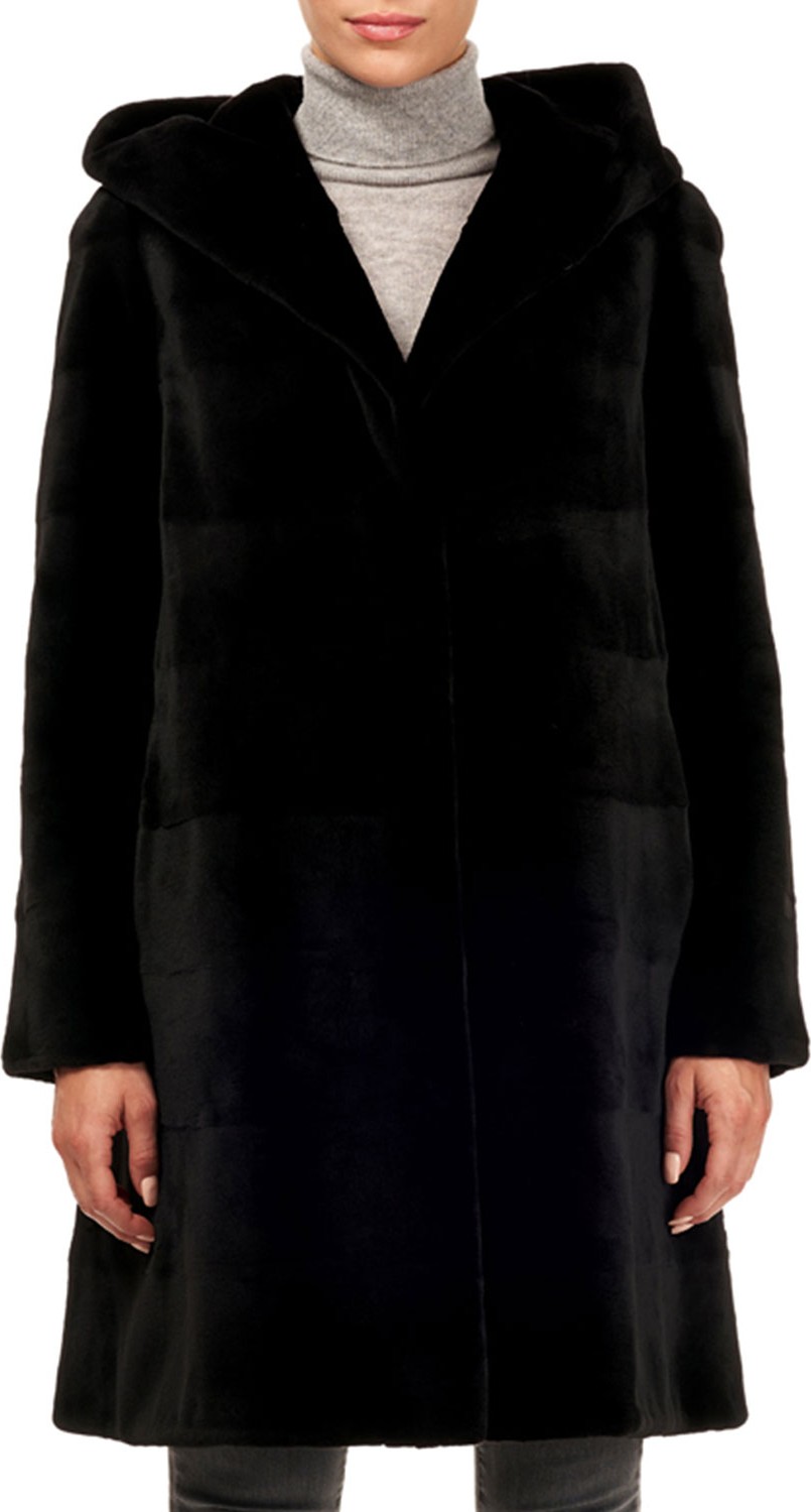 Gorski Reversible Sheared Mink Stroller Coat Gorski Reversible Sheared Mink Stroller Coat