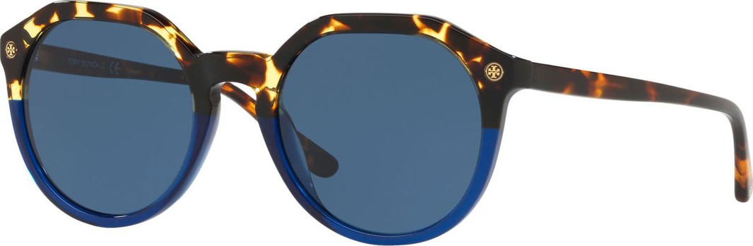 Tory Burch Round Two-Tone Acetate Sunglasses