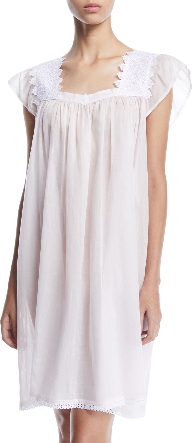 Celestine Ninifee Cap-Sleeve Babydoll Nightgown