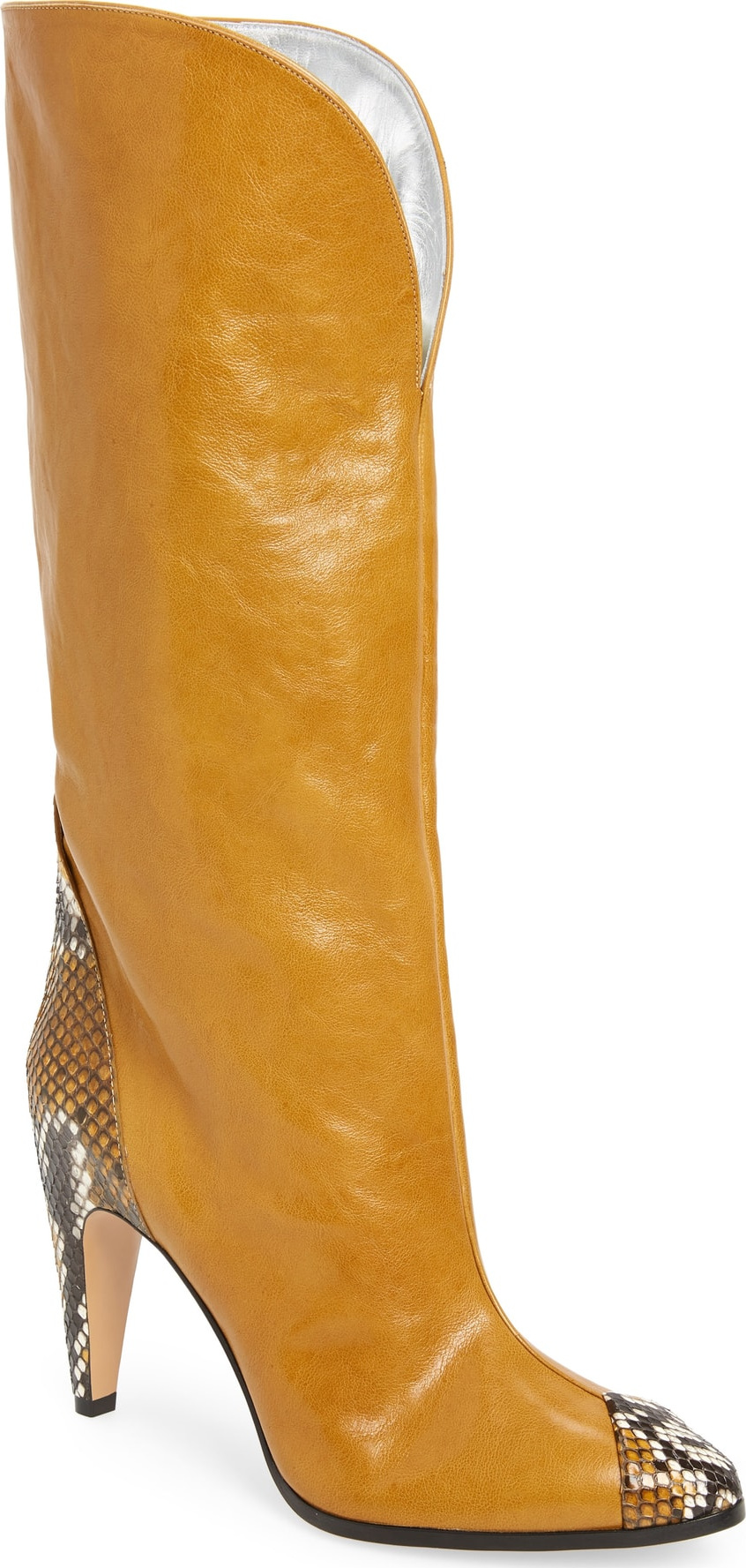 Givenchy Kangaroo Leather & Genuine Python Boot