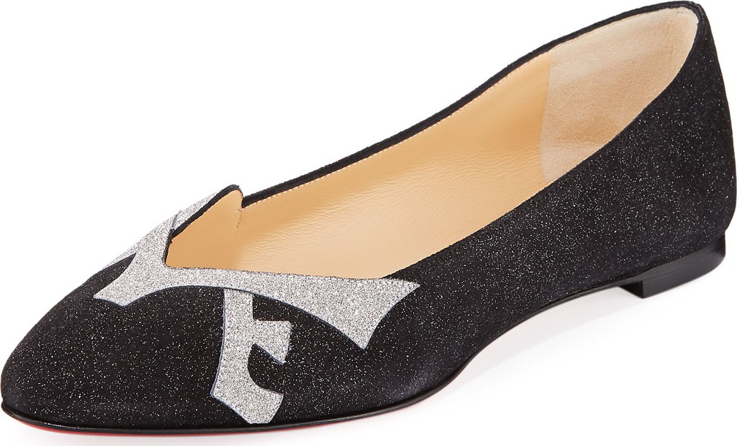 Christian Louboutin Love Red Sole Ballet Flats