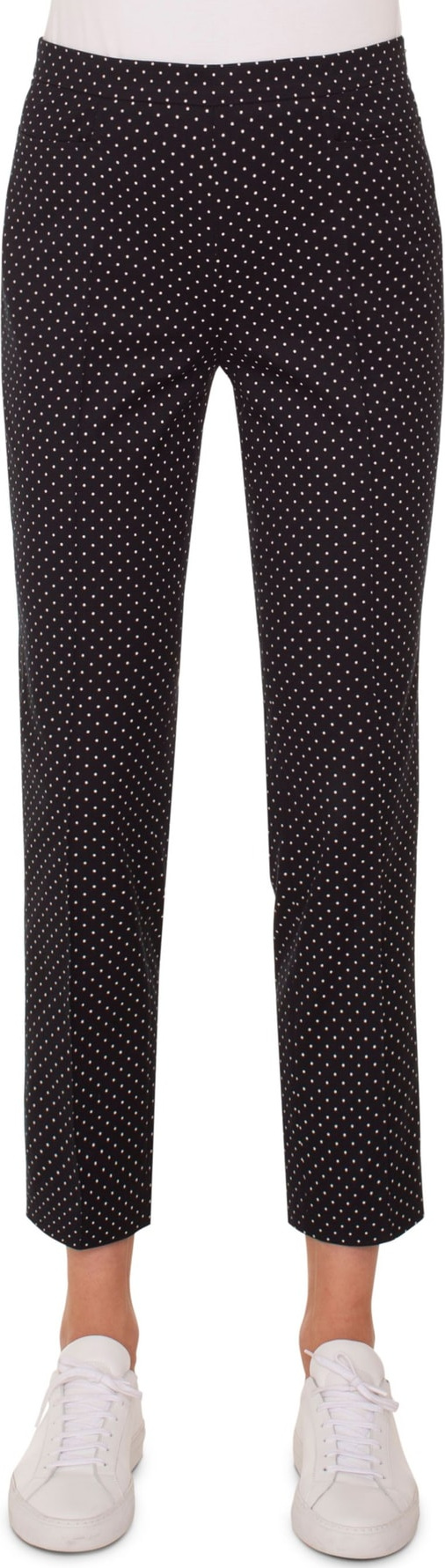 Akris Punto Franca Mini Dot Stretch Cotton Pants