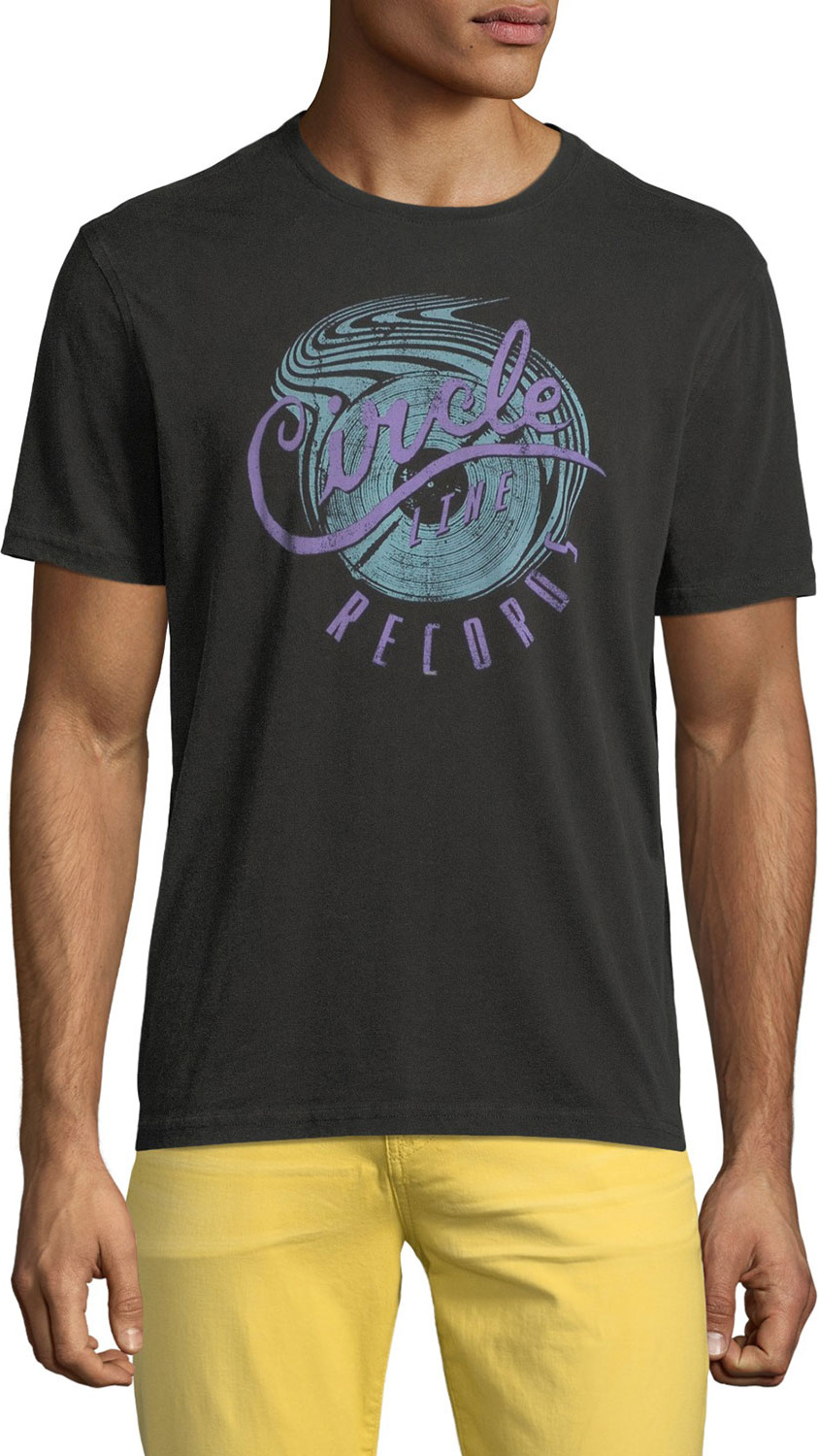 John Varvatos Men's Circle Line Graphic T-Shirt