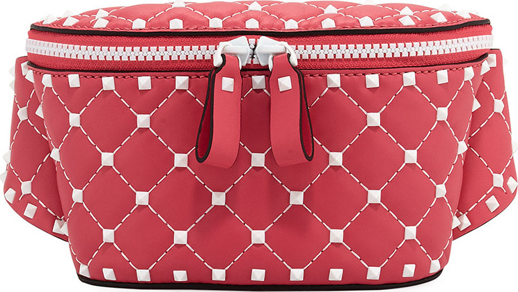 Valentino Rockstud Spike Quilted Belt Bag