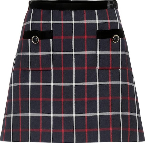 Miu Miu Checked miniskirt