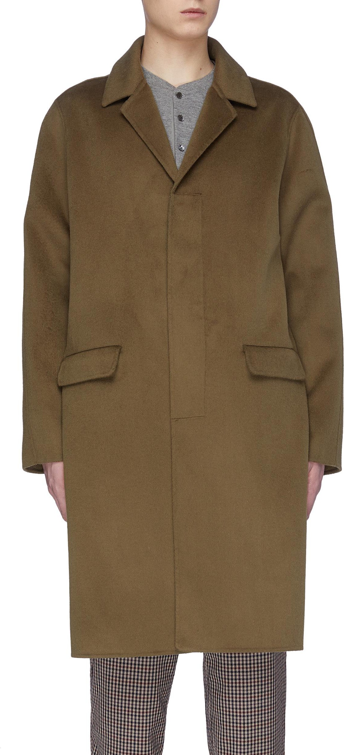 Nanushka Silk wool blend coat