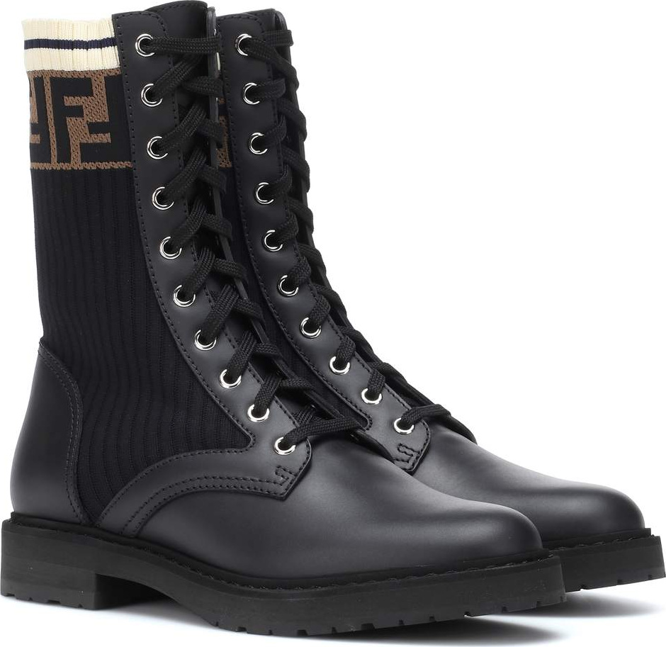 Fendi Leather biker boots