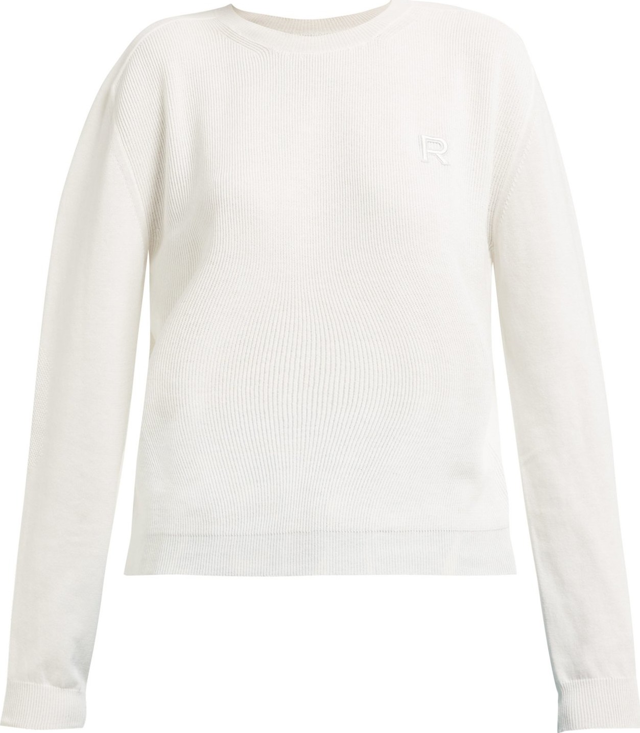 ROCHAS R logo cotton sweater