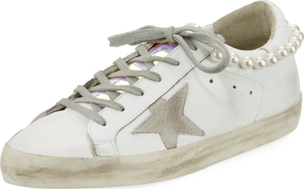 Golden Goose Deluxe Brand Superstar Pearly Necklace Sneakers