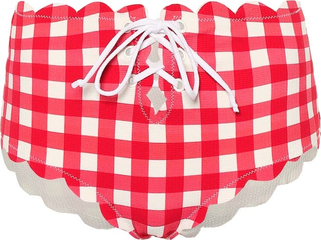 Marysia Riviera gingham bikini bottoms