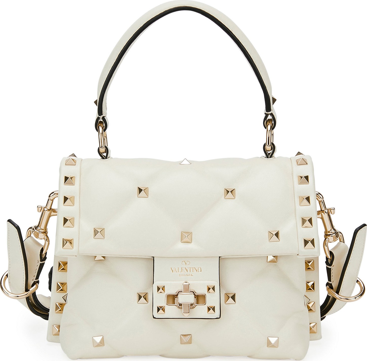 Valentino Candystud Quilted Mini Single-Handle Flap Bag