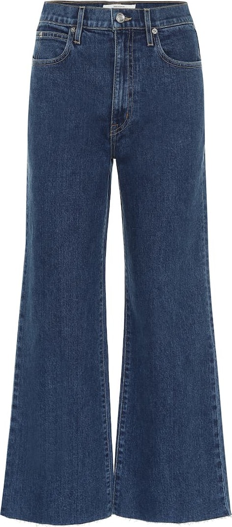 SLVRLAKE Grace Crop high-rise wide-leg jeans