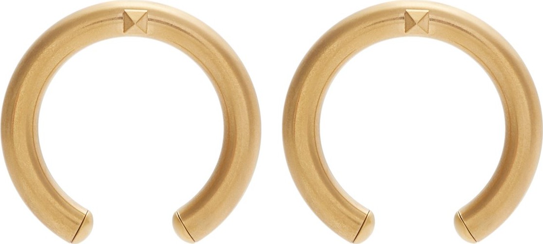 Valentino Rockstud small hoop drop earrings