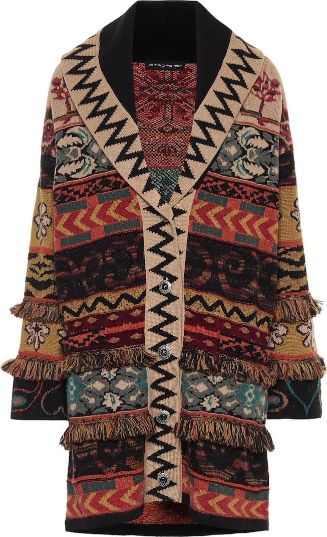 Etro Oversized wool-blend cardigan