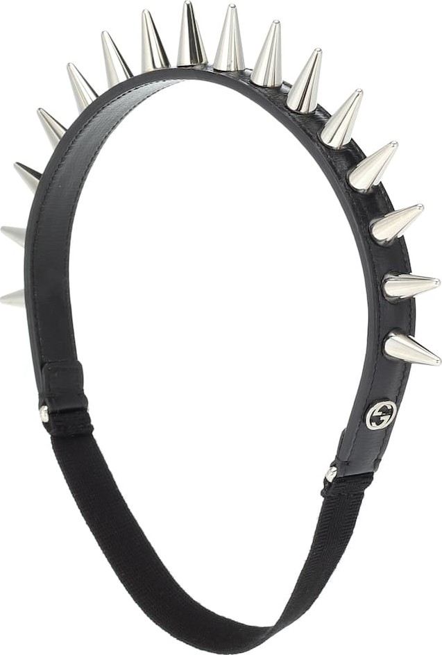 Gucci Studded leather headband
