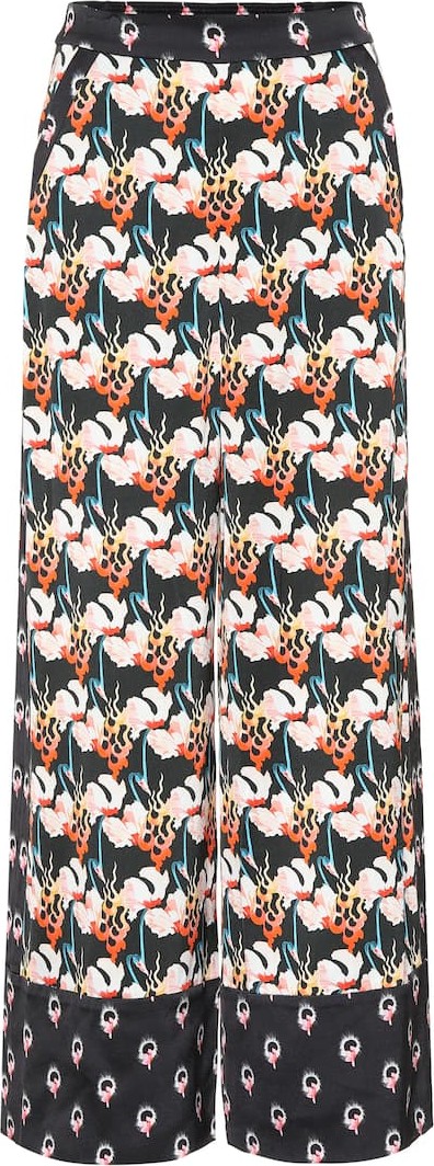 Temperley London Dragonfly high-rise satin pants
