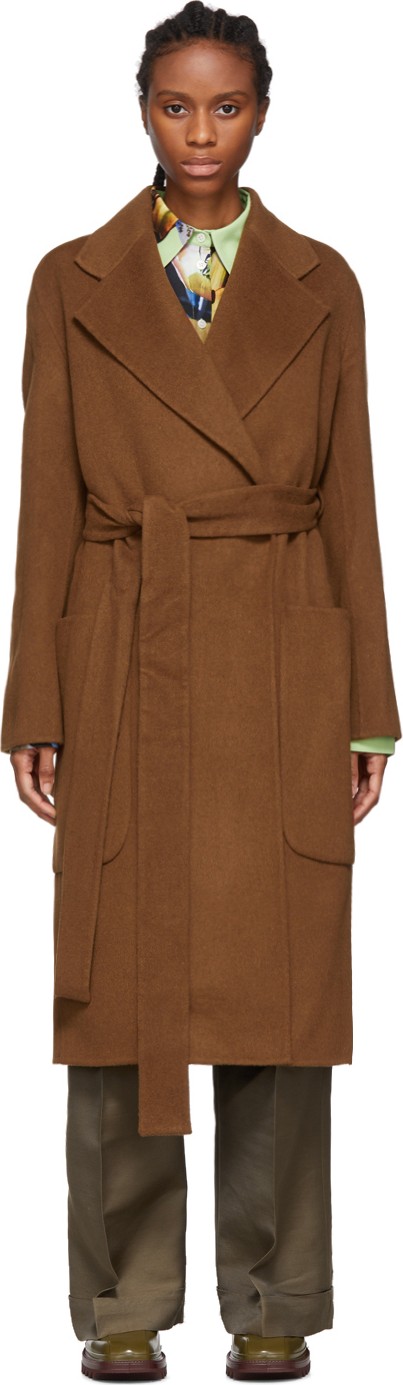Acne Studios Brown Carice Double Coat