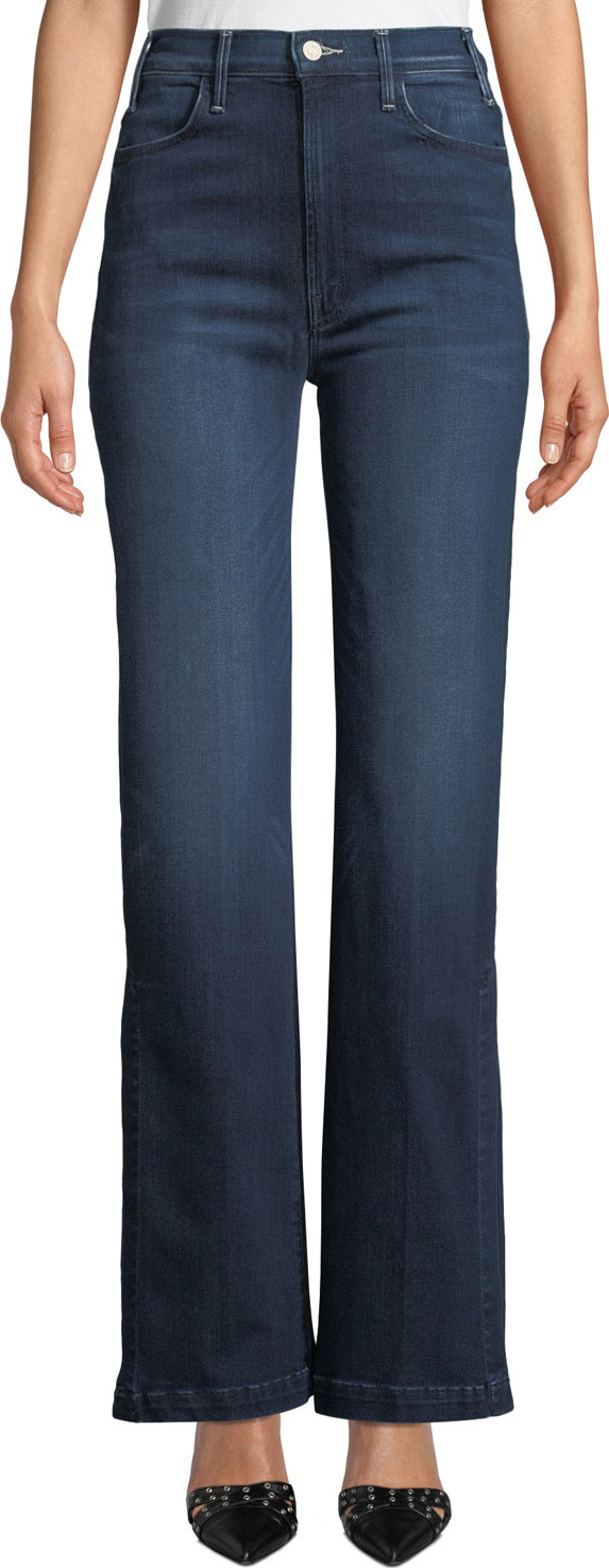 MOTHER The Hustler Sidewinder Wide-Leg Jeans