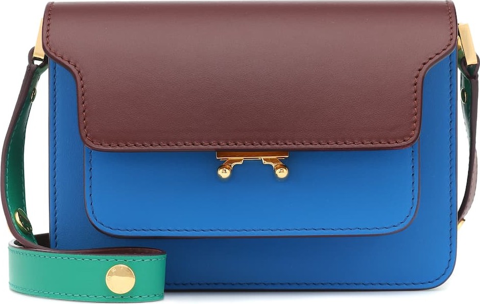 Marni Trunk leather shoulder bag