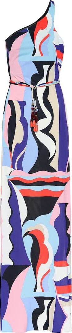 Emilio Pucci Printed silk-blend jersey gown