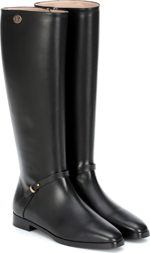 Gucci Leather knee-high boots