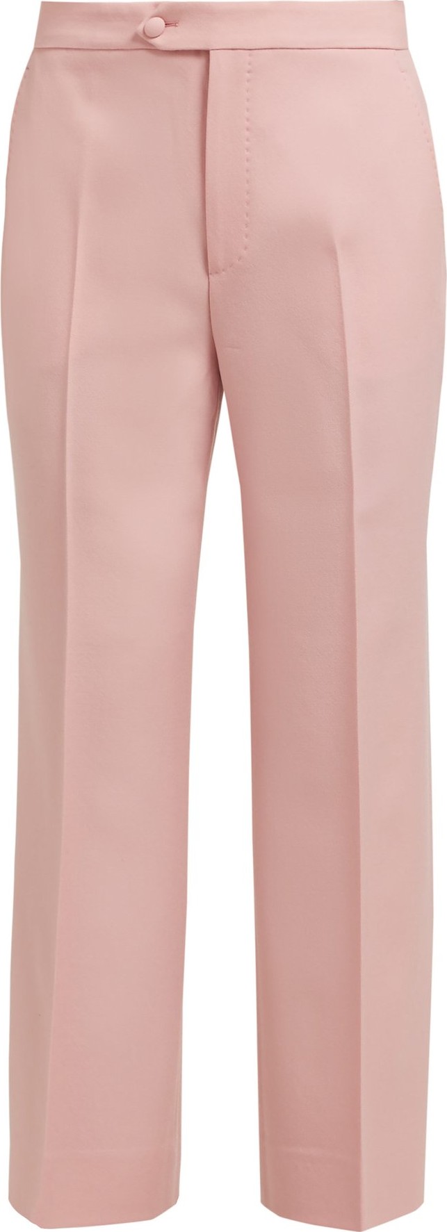 Gucci High-rise wool-twill trousers