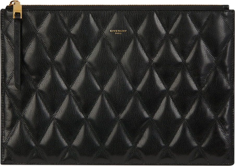 Givenchy GV3 Medium Quilted Pouch Clutch Bag