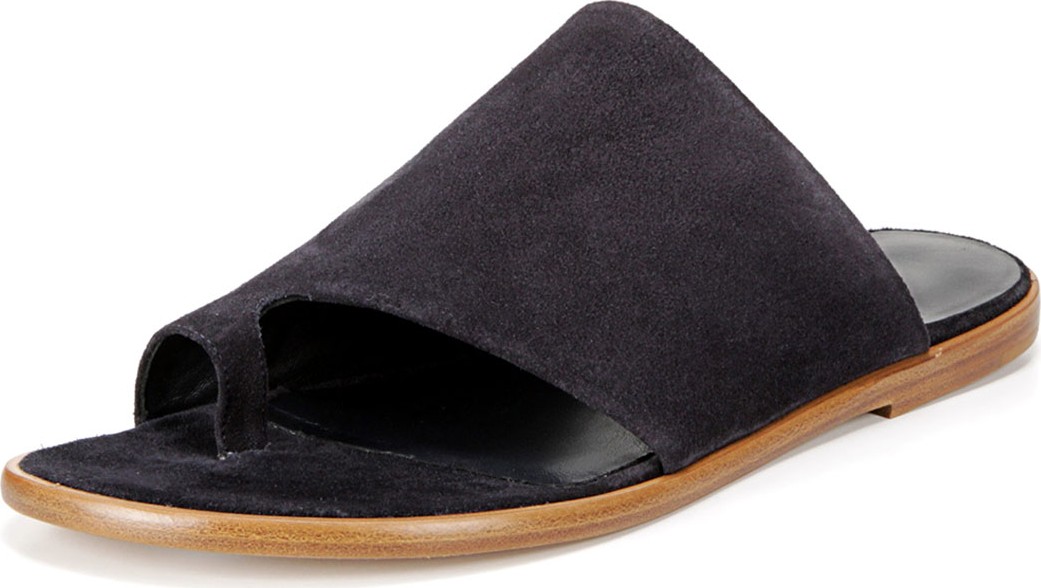 Vince Edris Flat Sport Suede Slide Sandals