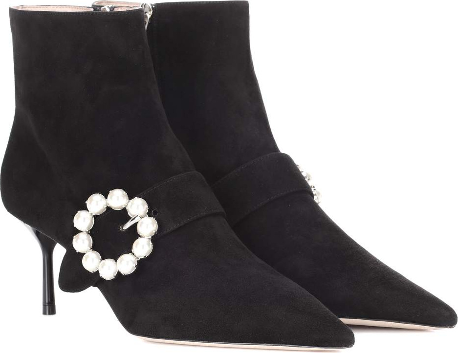 Miu Miu Suede ankle boots