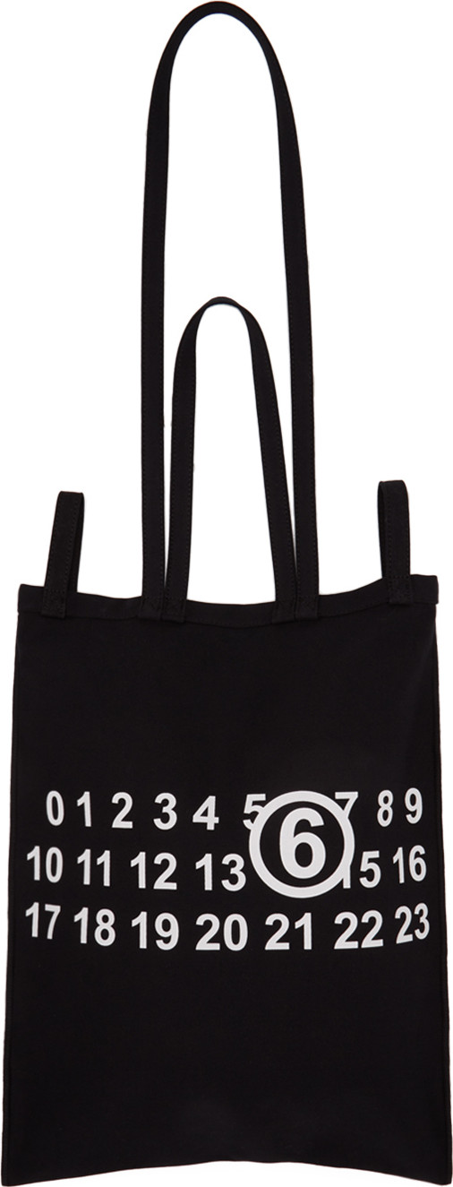 MM6 Maison Margiela Black Logo Tote MM6 Maison Margiela Black Logo Tote