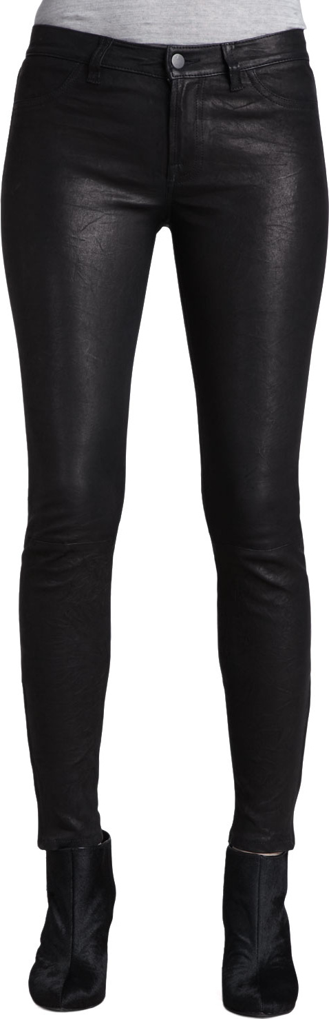 J BRAND Leather Super Skinny Pants