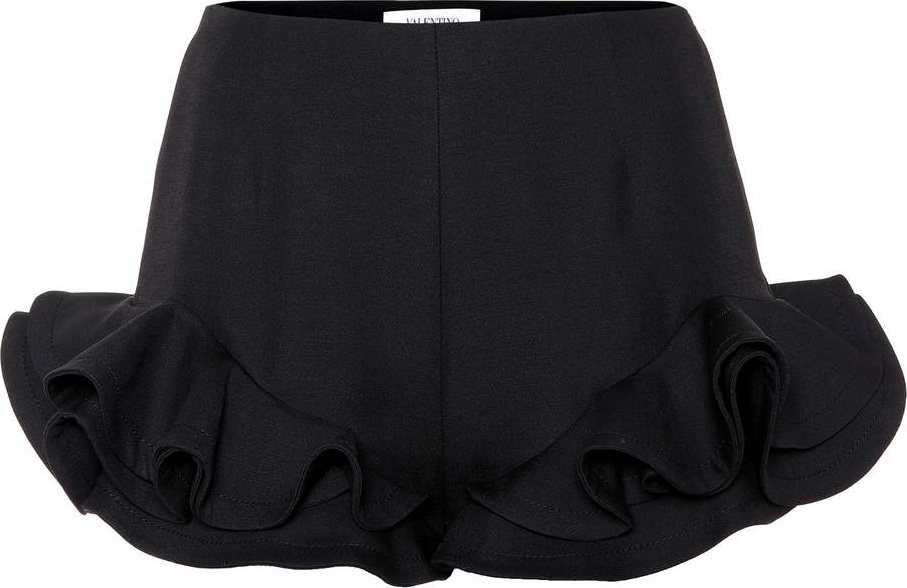 Valentino Wool and silk crêpe shorts