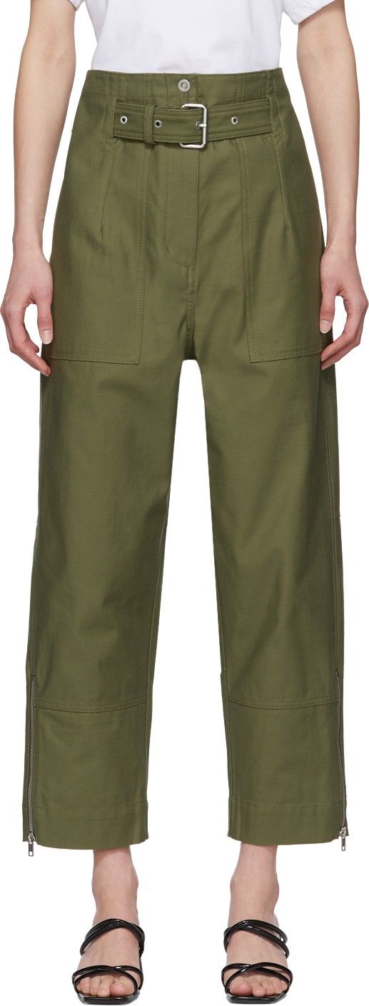 3.1 Phillip Lim Khaki Belted Cargo Pants