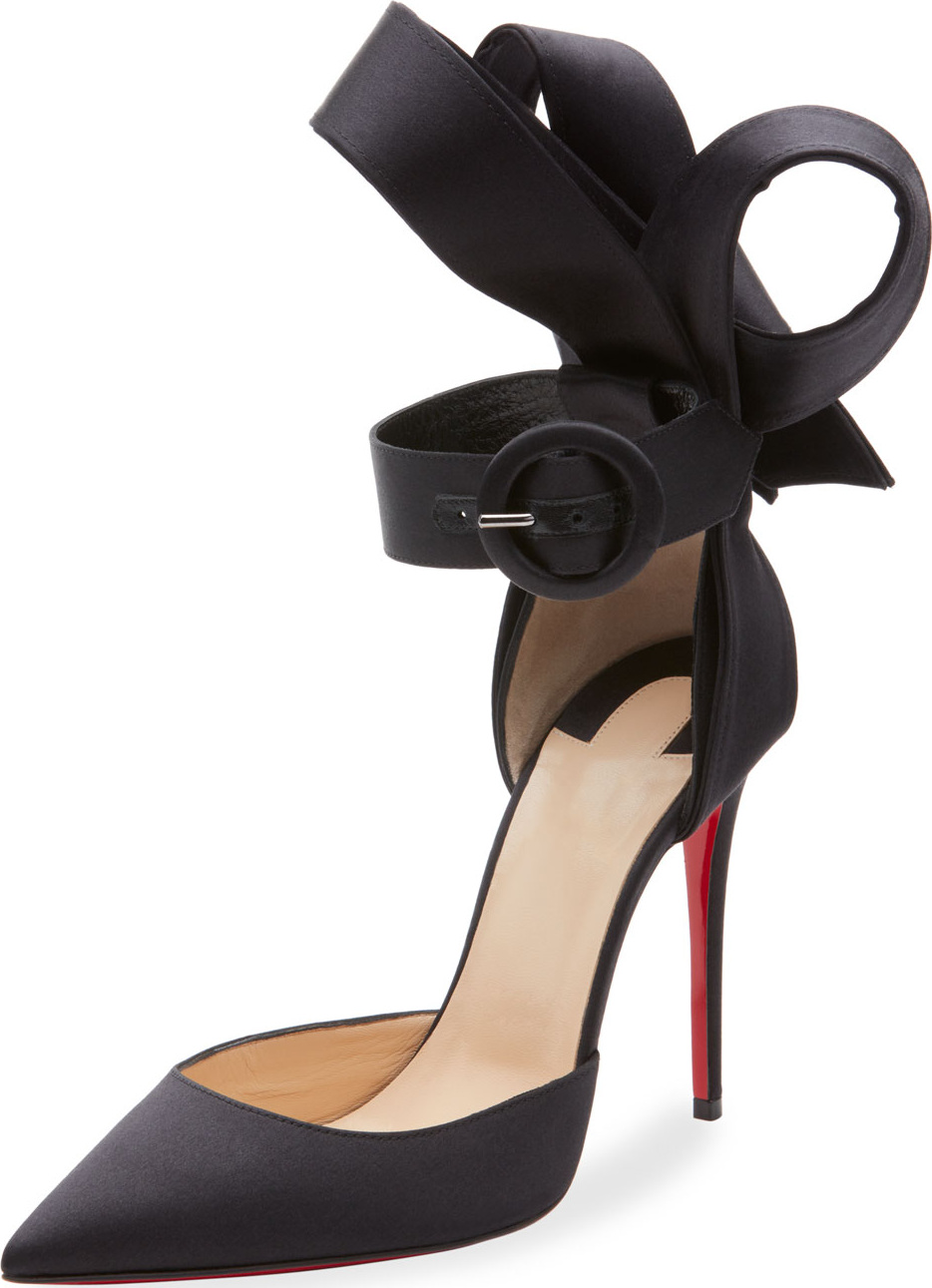 Christian Louboutin Raissa Satin Red Sole Sandals
