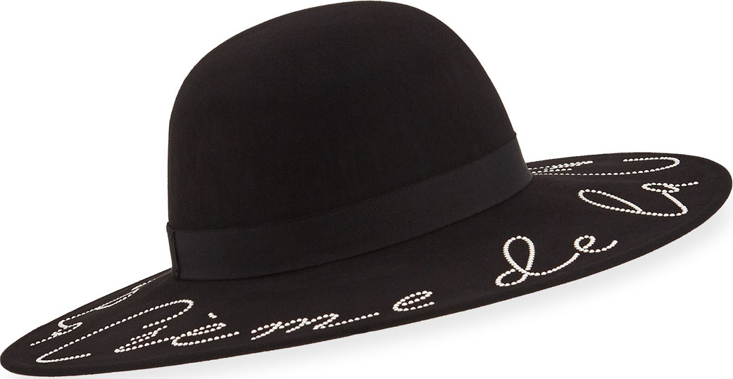 Eugenia Kim Honey Crème de la Crème Crystal-Embellished Wool Hat