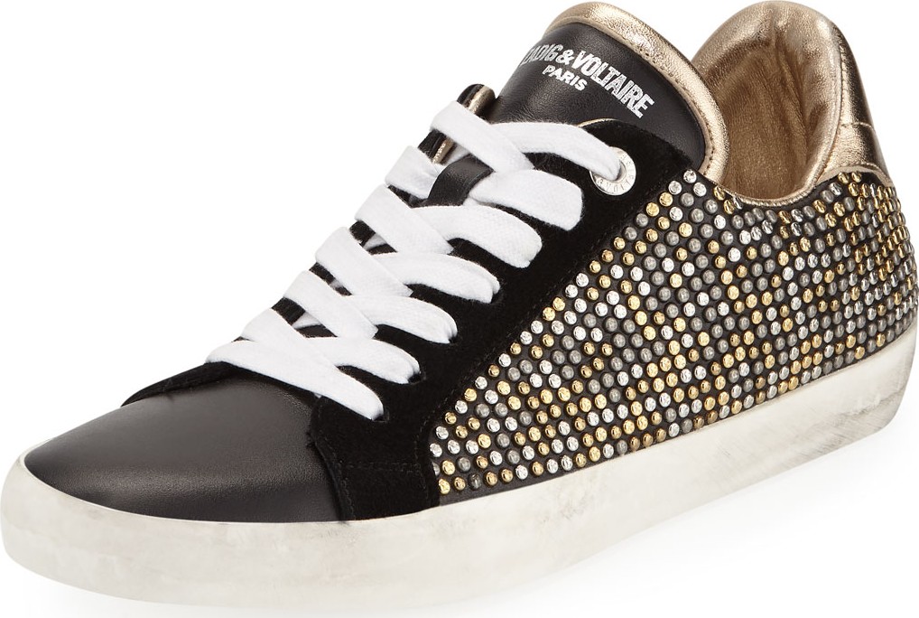 Zadig & Voltaire AO Studded Platform Sneakers