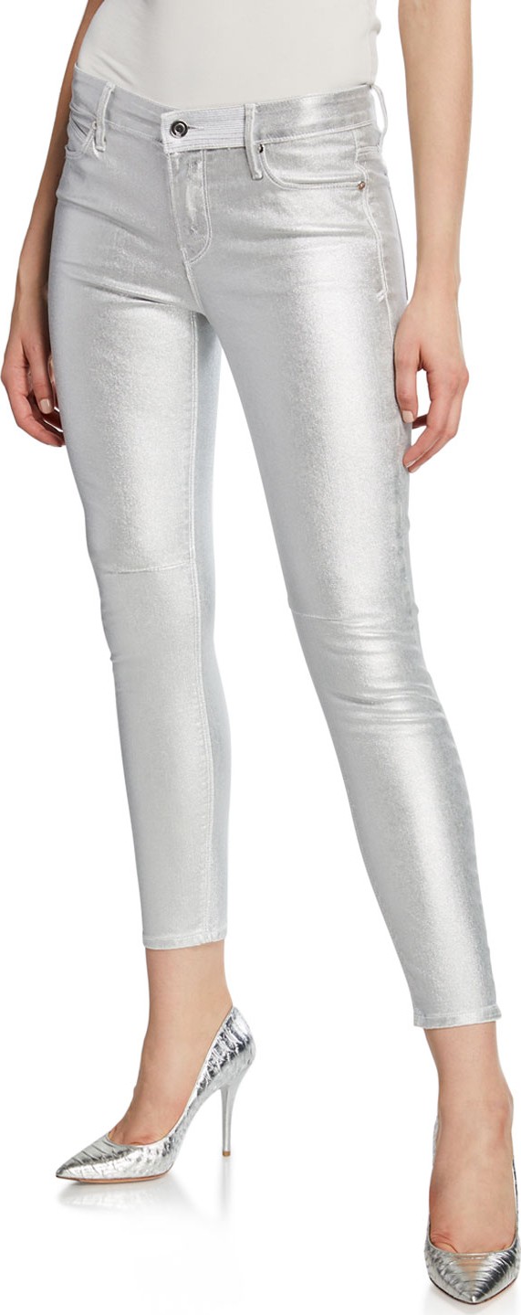 RtA Prince Metallic Mid-Rise Ankle Skinny Pants RtA Prince Metallic Mid-Rise Ankle Skinny Pants