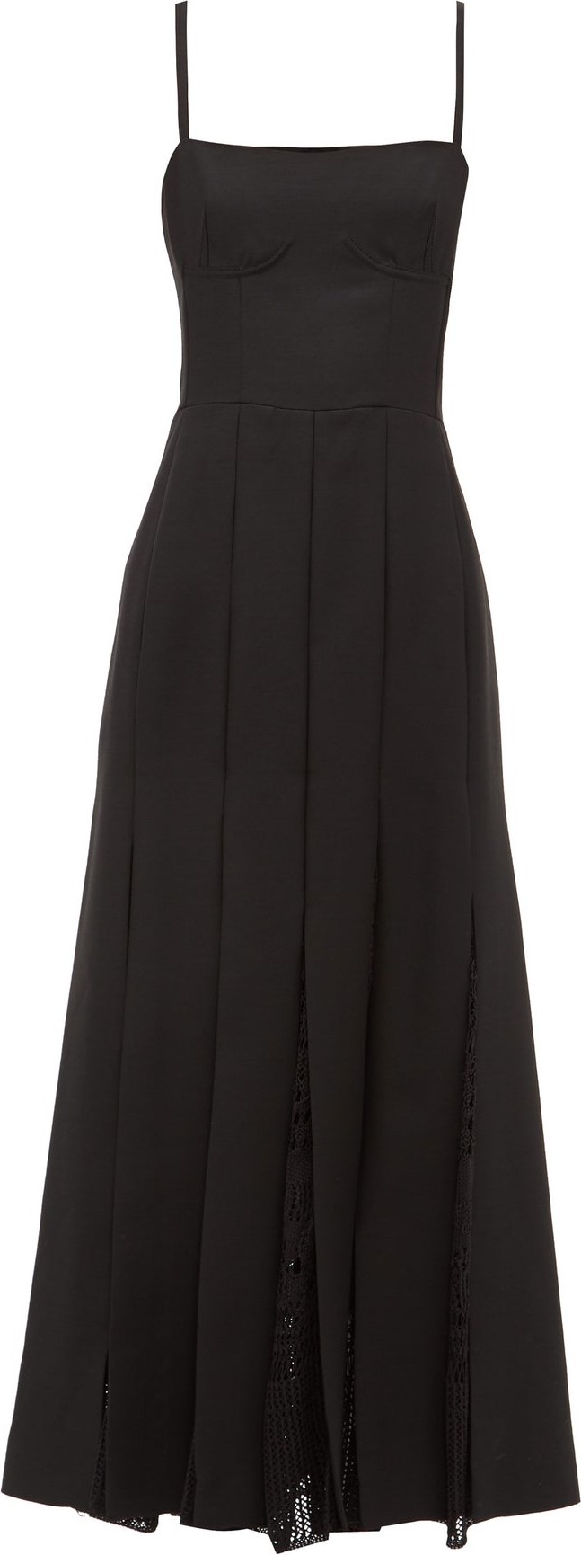 Gabriela Hearst Godard knitted-godet wool-blend midi dress