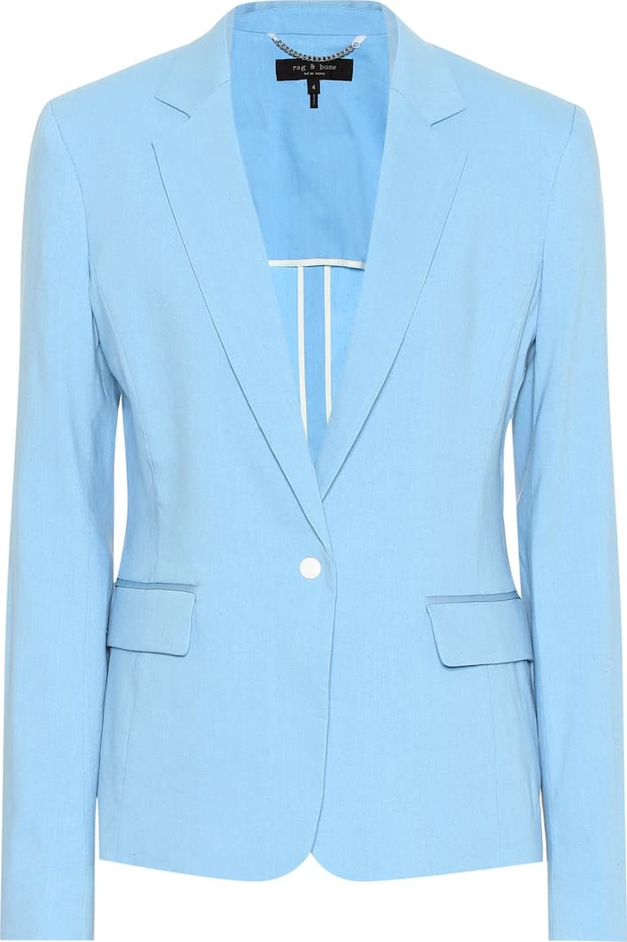 Rag & Bone Lucy linen-blend blazer