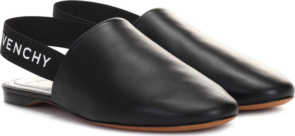 Givenchy Leather slingback slippers
